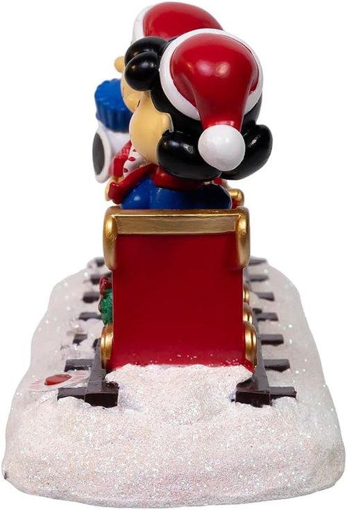 Kurt Adler Battery Operated Peanuts Musical Train | Festive Table Décor for Holiday Cheer