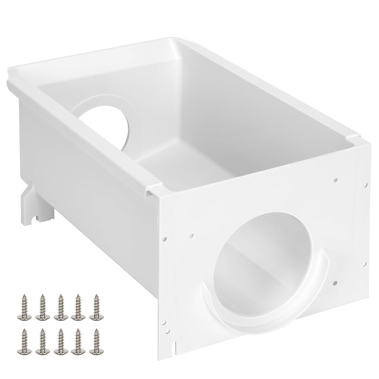 Upgraded W10850492 Ice Bucket Replacement Parts, Compatible with Whirlpool, Amana, Maytag, Kenmore Ice Container, Fits W10138193, W10670844, AP5989704, PS11731153,4378073, EAP11731153