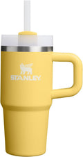 STANLEY Quencher H2.0 Tumbler - Insulated 14 oz Stainless Steel Cup with Handle & Straw | BPA-Free Daffodil