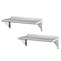APLSS NSF All 430 Stainless Steel Wall Shelf 14 x 36 Inches - 2 Pack 230 lb, Floating Mount Rack for Commercial & Residential Use