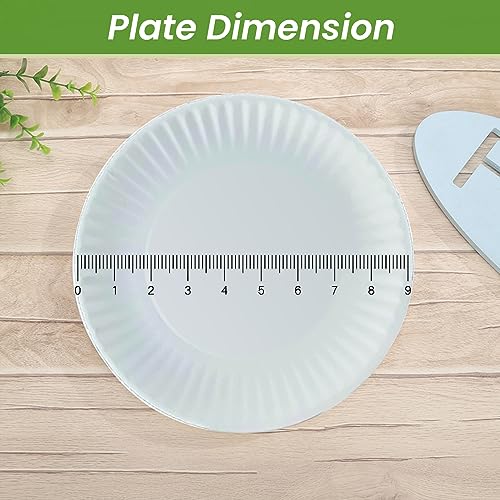 Perfect Stix 9" Paper Plates- Case of 1,200ct, White