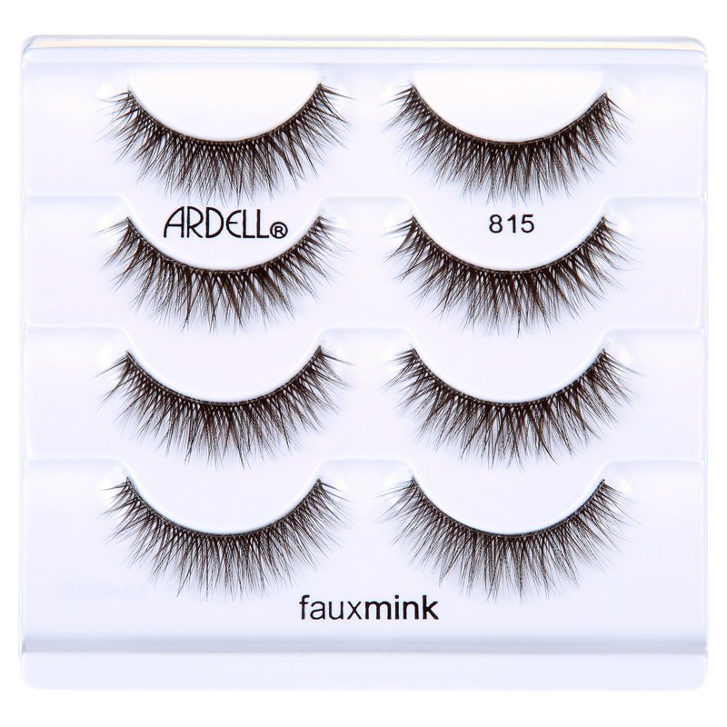 Faux Mink False Eyelashes - 4 Pairs Medium Volume Rounded Lash Set