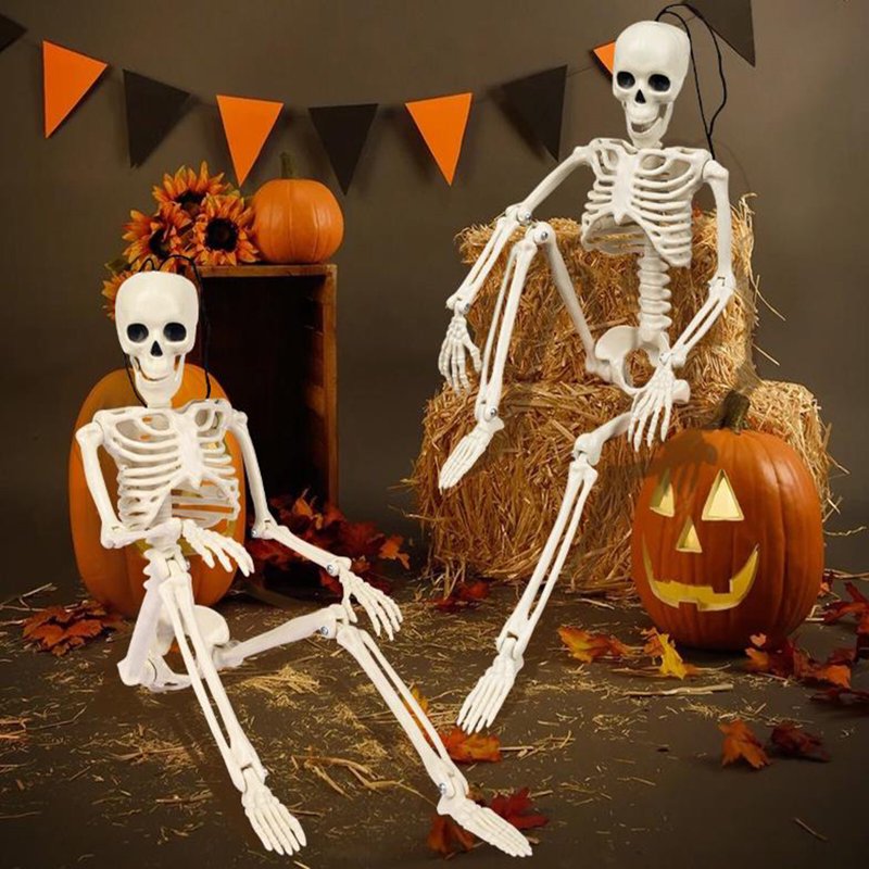 Halloween Skeleton Decoration Props Set - Outdoor Ghost House Halloween Decor - Variation E-1