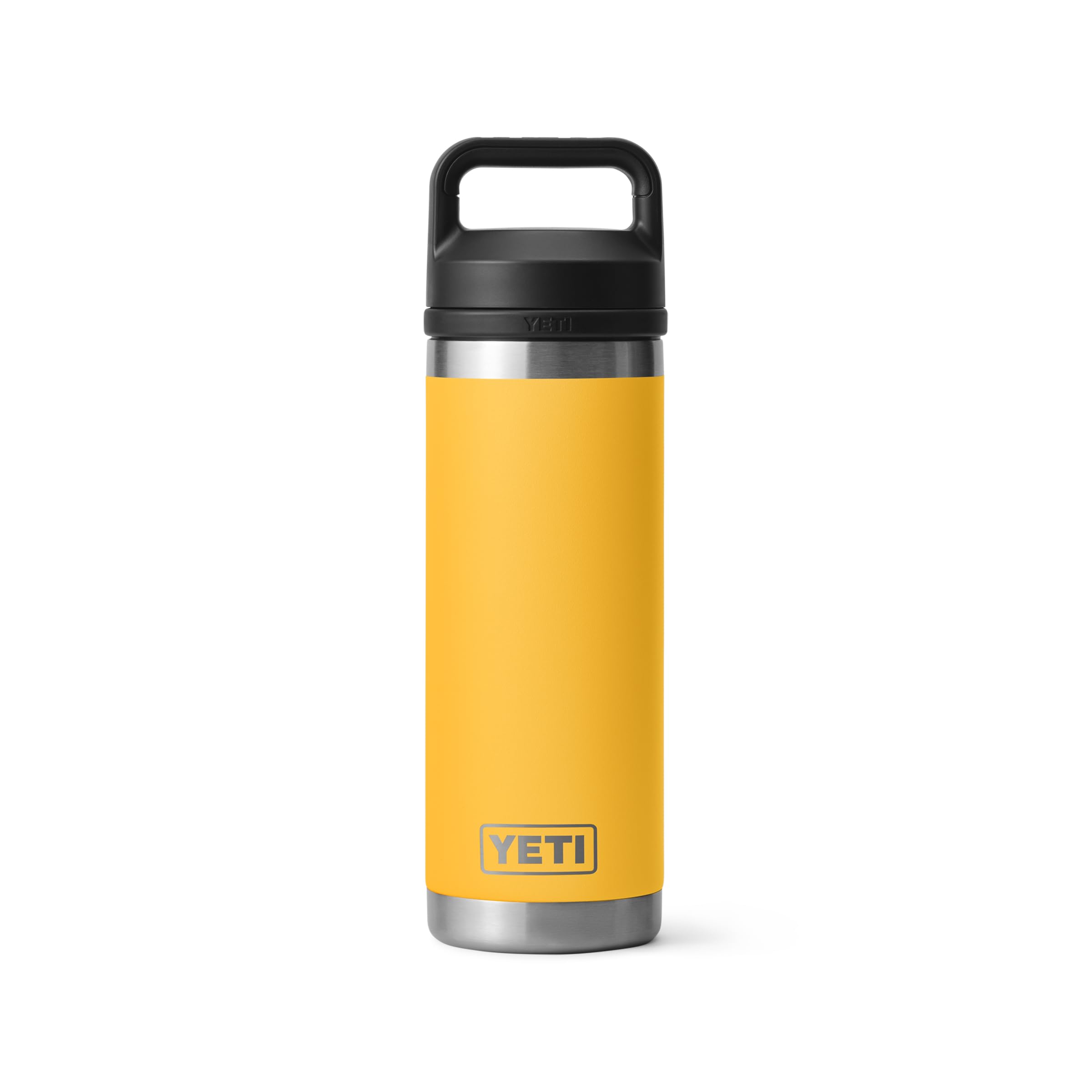 YETI Rambler 18 oz Bottle, Leakproof, Vacuum Insulated, Stainless Steel with Chug Cap, Alpine Yellow
