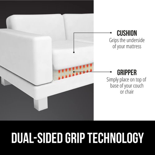 Gorilla Grip Armchair Slide Stopper - Non-Slip Gripper for Sofas, Chairs & Cushions | Easy Trim Design