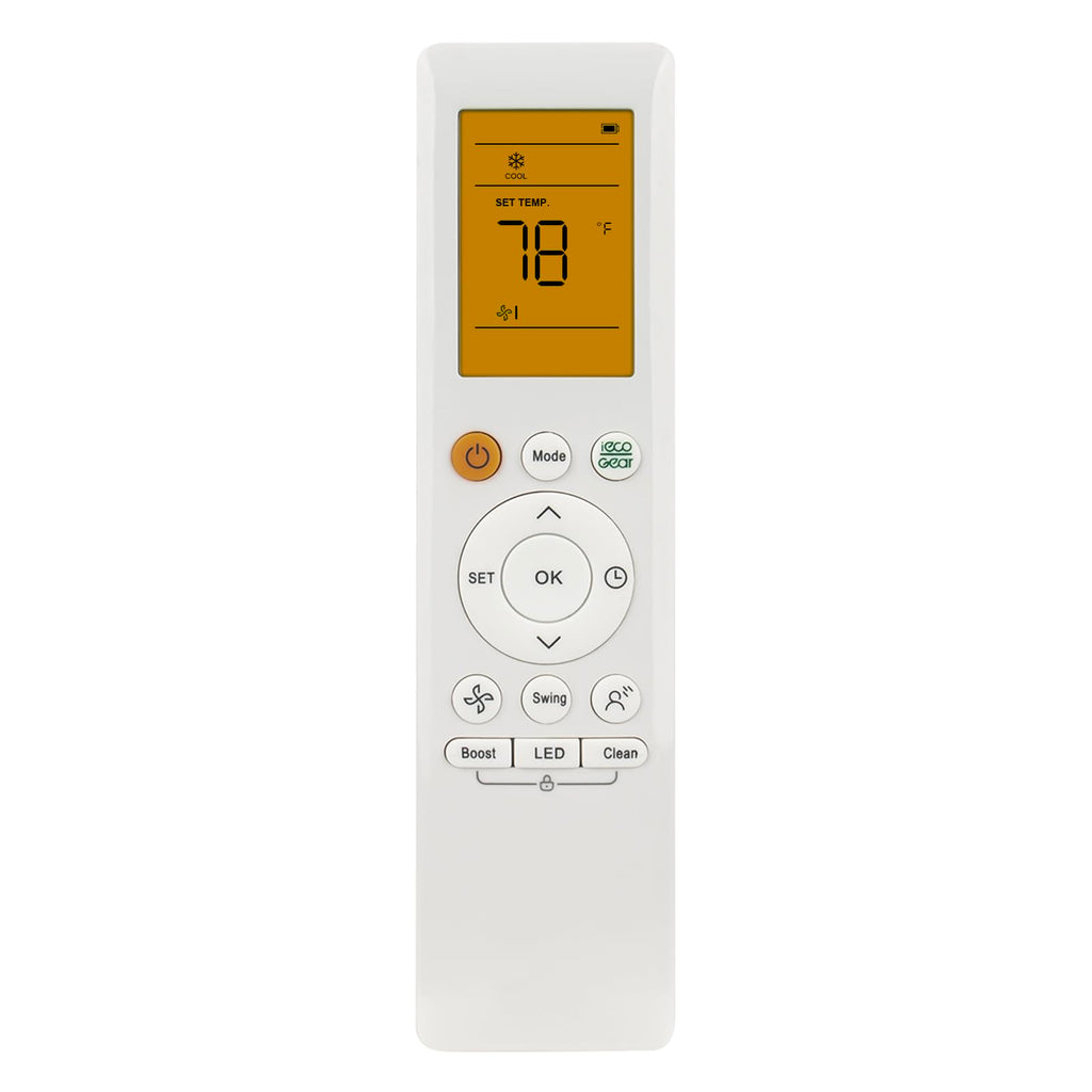 RG10A-BGEF Replace AC Remote Control Compatible with Midea/Carrier/SystemAir Air Conditioner RG10A-BGEF RG10A/BGEF RG10A(B2S)/BGEF RG10A5(B1)/BGCEFU1 RG10A(E2S)/BGEFU1 RG10A1(E2S)/BGEF