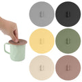 6pcs Silicone Cup Lids, 3.93 Inch Diameter Colorful Mug Cover Anti-dust Airtight Hot Cup Lids Universal Reusable Drink Covers for Tea Cups Mugs and Coffee Cup