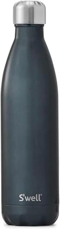 S’well Stainless Steel 25oz Water Bottle, Blue Suede Color, Triple-Layer Vacuum Insulated Keeps Drinks Cold 48 Hours and Hot 24 Hours, BPA-Free, Leakproof