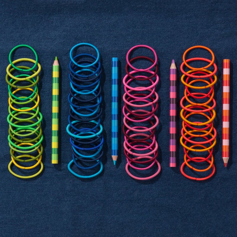 Ouchless No Metal Hair Ties - Assorted Candy Colors, 30 Count