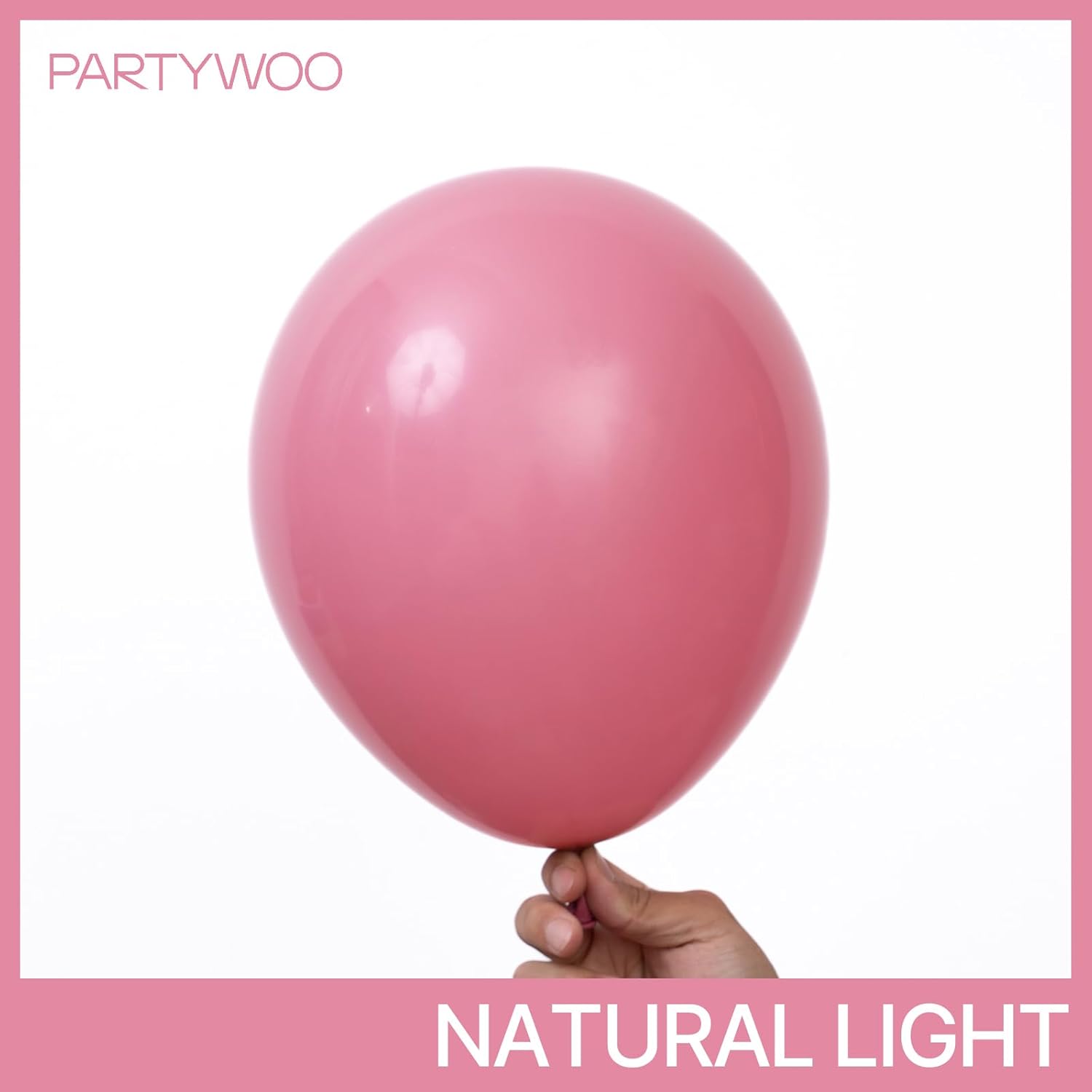 PartyWoo Mauve Balloon Arch Kit - 140pcs in Dusty Pink & Rose Blush for Baby Showers, Weddings & Birthdays