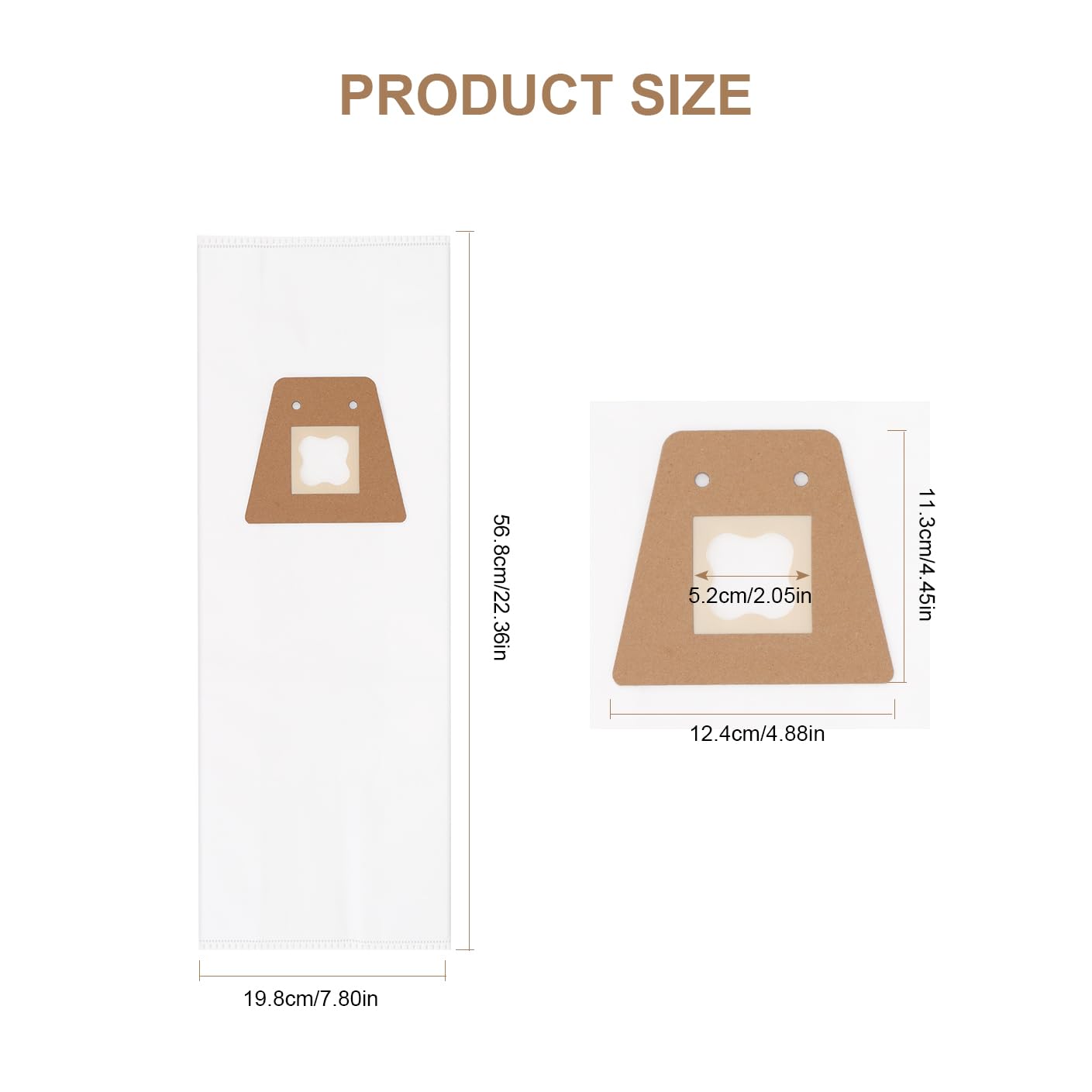 Vacuum Bags Compatible with Sanitaire Commercial Upright Vacuum Cleaner: S600 SC600 SC678 SC688 SC800 SC888 SC888J SC889 Series - Style ST Dust Bag Part# 63213B (10 Pack)