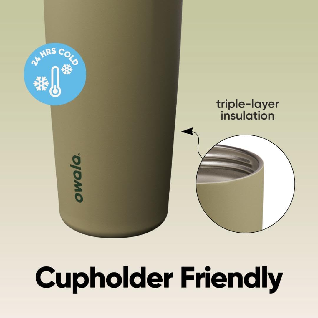Owala FreeSip Sway Insulated Stainless Steel Water Bottle - 30oz, Two-Way Spout & Built-In Straw, BPA Free