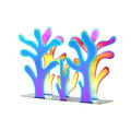Tissue Paper Napkin Holder Stainless Steel Farmhouse Napkins Holder for Kitchen Dining Table Classic Restaurant Home Tabletop Decor (Tree Style, Rainbow)