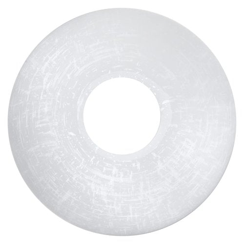 Rivqahra Glass Lamp Shade Replacement Globe & Cover for Lighting Fixture, 5.9" Diameter, 1-5/8 inch Fitter, 2 Pack White Linen Vanity Globe Lamp Shade
