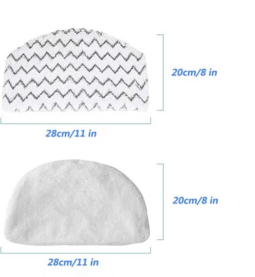 4 Pack Replacement Steam Mop Pads for Bissell Powerfresh Steam Mop 1940 1440 1544 1806 2075 Series, Model 19402 19404 19408 1940a 1940f 1940q 1940t B0006 B0017 Washable Reusable Replacement Mop Pads