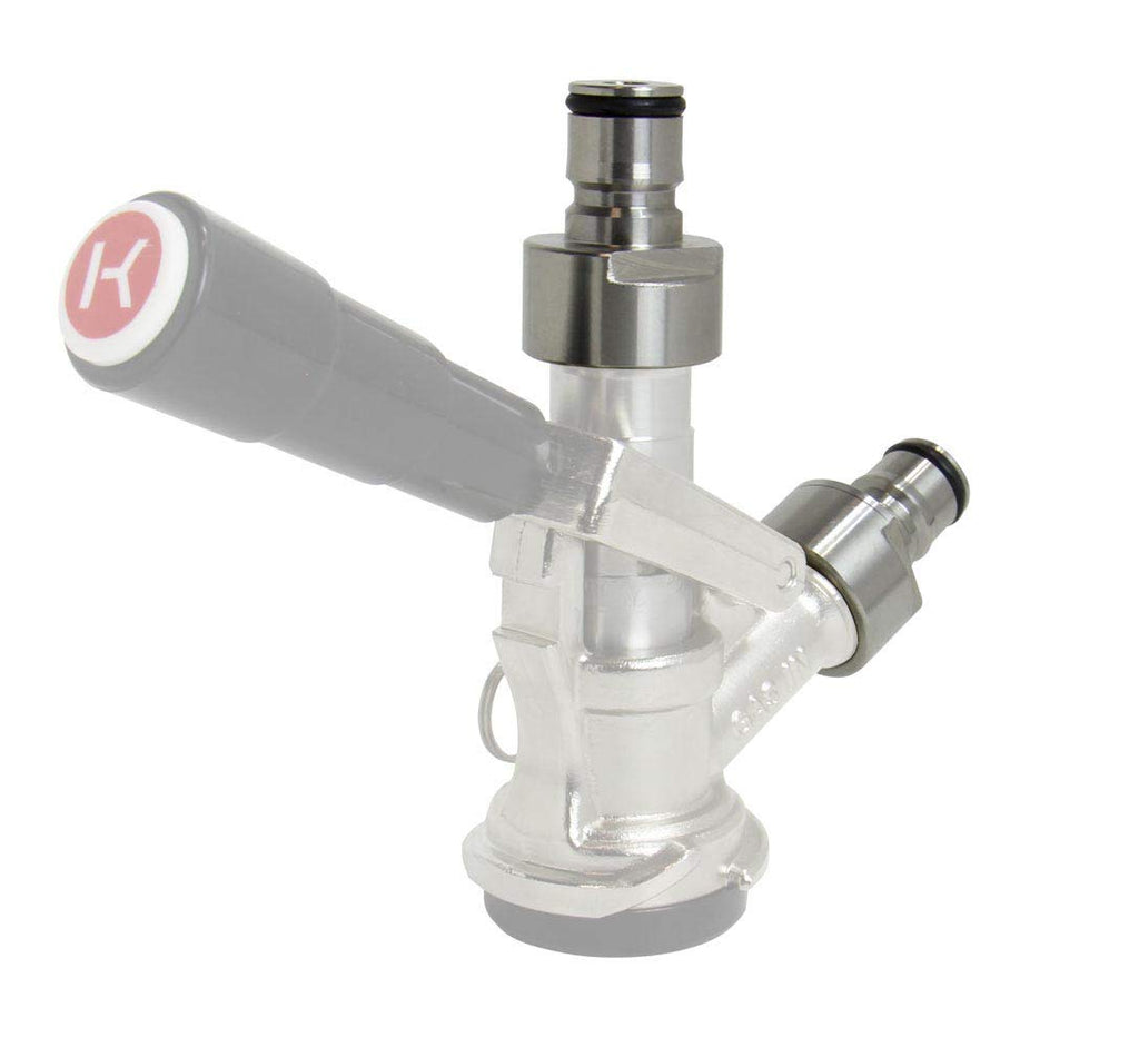 Kegco Coupler Adapters, Ball Lock, Stainless Steel