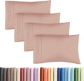 King Standard Pillow Cases - Soft Hotel Quality Covers for Comfy Bedding | Set of 4 - Mauve