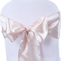 Babenest Satin Chair Sashes - Upgraded 30 Pcs Chair Ribbons & Bows for Weddings & Events | Champagne