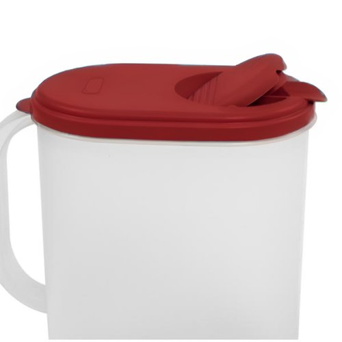 1 Gallon Water Pitcher with Lid & Pivot Top Spout -Slim Design Fits Fridge Door- Tea Pitcher 1 Gallon Plastic Pitcher with Lid 1 Gallon Pitcher with Lid Water Pitchers with Lids Plastic Water Pitcher