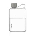 ALLKELR Portable Flat Water Bottle,BPA Free Reusable Tritan Plastic Travel Water Bottle Cup,Lightweight Leakproof Slim Water Bottle Fits Purse,Backpacking, Hiking (Gray, 17 oz)