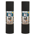 EasyLiner Select Grip Shelf Liner for Drawers & Cabinets - Easy to Install & Cut to Fit - Non Slip Non Adhesive Liner for Kitchen Drawers, Bathroom, Pantry - 20 in. x 24 ft., 2 Rolls - Black