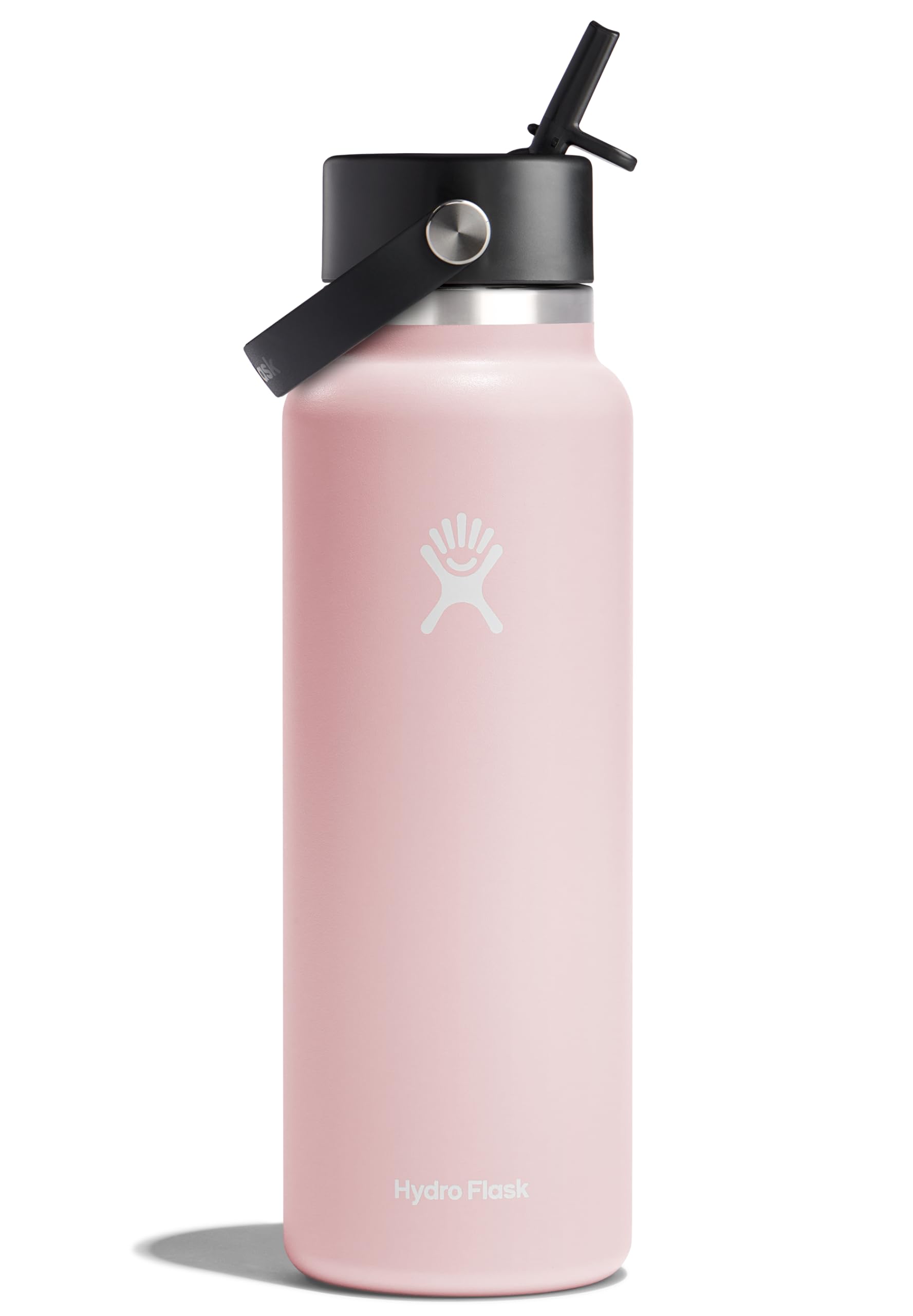 Hydro Flask Water Bottle - Insulated Stainless Steel - Wide Flex Straw Lid, Non Spill, Leakproof, and Refillable in 40 Oz Trillium