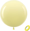 Bezente 36-Inch Pastel Yellow Giant Balloons - 8 Pack Jumbo Latex Balloons for Parties & Celebrations
