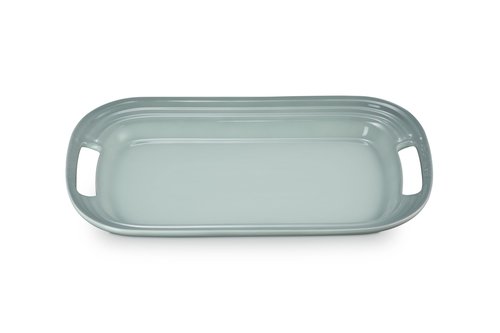 Le Creuset Stoneware Serving Platter, 14 in., Sea Salt