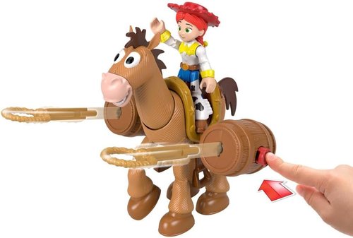 Fisher-Price Imaginext Jessie & Bullseye Play Set - 3-Inch Action Figure with Horse, Saddle & Lasso