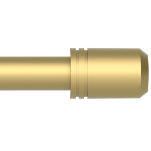 GXOACKJ Curtain Rods for Windows 28 to 48-60 Inches, 5/8 Inch Gold Adjustable Small Curtain Rod Set with Brackets for Bedroom Living Room