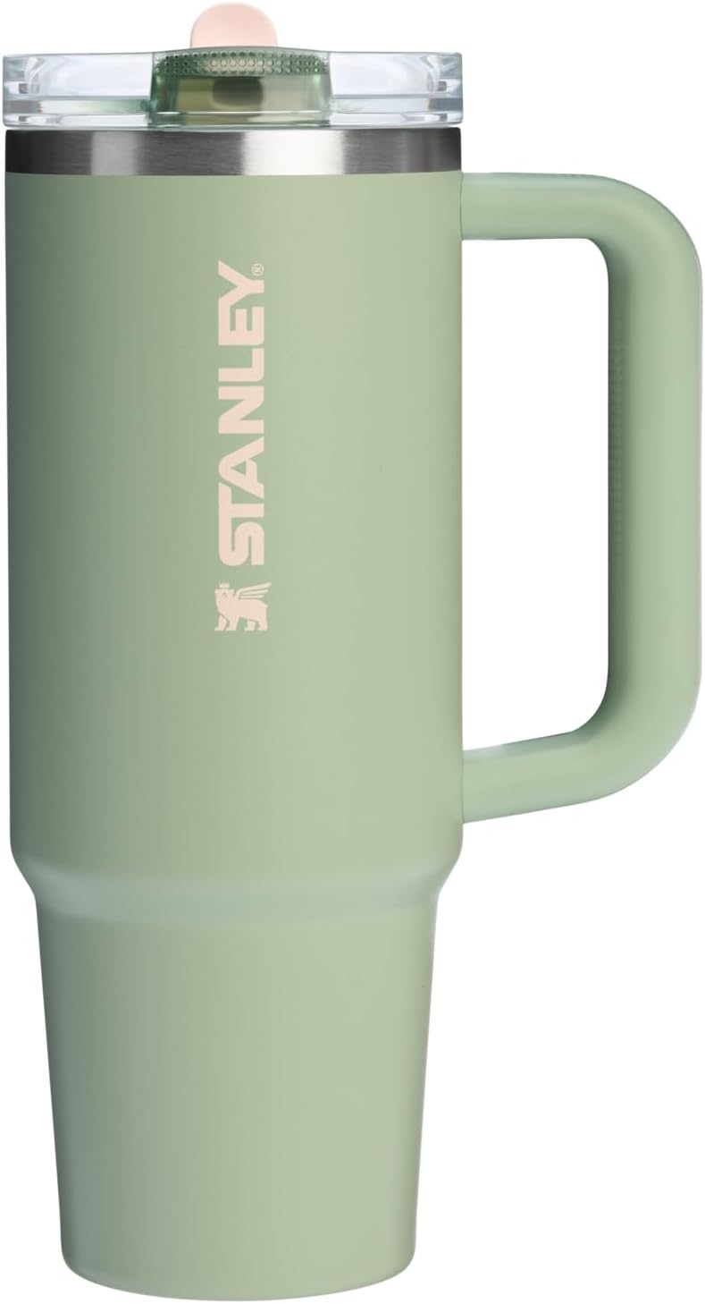 STANLEY Quencher ProTour Tumbler - 30 oz Insulated Stainless Steel Cup with Built-In Straw & Handle | BPA-Free | Lichen