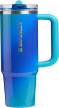 STANLEY Quencher ProTour Tumbler - 30 oz Flip Straw Design in Sea Glass Aura Color