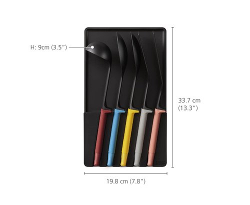 Joseph Joseph Elevate Utensils Store 5-piece Utensil Set with In-drawer Storage Tray