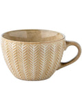 Tvvtuww Ceramic Coffee Cup Mug and Acacia Wooden Saucer Set, 8 oz Ceramic Cup for Espresso Latte Cappuccino Tea, Wooden Handle Mug Set Unglazed Porcelain Arty Mug (Natural Earthiness Finish)