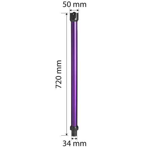Purple Extension Wand Handle Assembly Designed to Fit Dyson DC59 Animal V6 Hand Held
