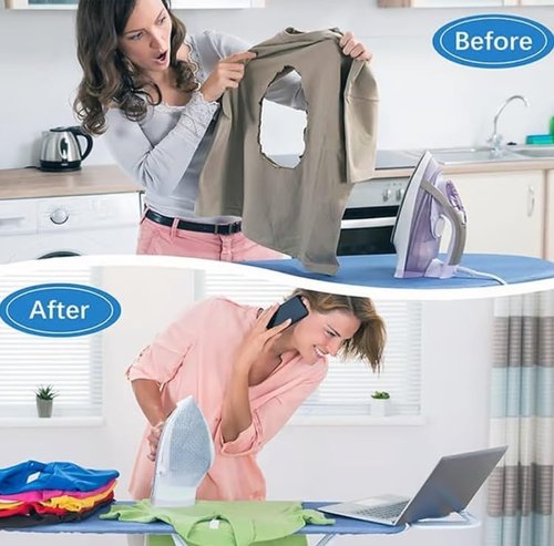 SHENSENCHAO 2025 Universal Iron Protective Cover, Used as an Iron Clothing Protector for Ironing - Preventing Burns to Clothes, Easy to Clean and Install (2 Pieces)