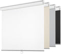 ChrisDowa 100% Blackout Roller Blinds - Cordless, Thermal Insulated, UV Protection | White, 31" W X 72" H