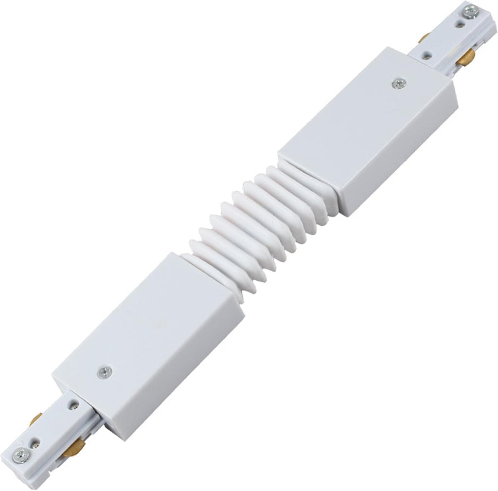 Skiennix H Type Track Lighting Connector - Flexible White 3-Wire Adjustable Accessory