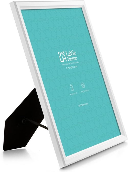 LaVie Home 8x10 Picture Frames - Classic White Photo Frames for Wall Display | Set of 12