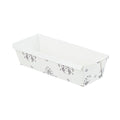 Restaurantware Paper Loaf Pan 100 Count 10 x 3.6 x 2.5 Inches 42 Oz Greaseproof Baking Loaf Mold, Vintage Floral Design Oven Safe Freezer Safe Rectangular Beige Baking Pan For Cakes And Bread