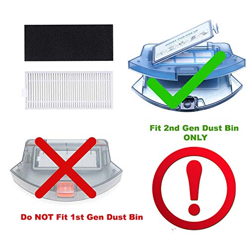 JJ Neumann Replacement Parts Accessories Compatible with Coredy Robot Vacuum Cleaner R3500/3500S,R650/R750 (R700),R600,Goovi 1600PA,XIEBro K10,iMartine C800/D900/900C,DEENKEE DK600,Bagotte BG600,