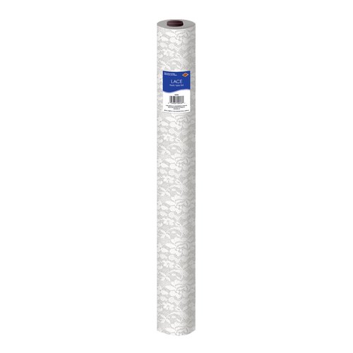 Beistle Masterpiece Plastic Lace Table Roll (white) Party Accessory (1 count) (1/Pkg) ("40""x100'") (50956)