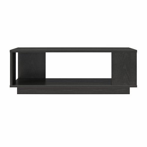 Ameriwood Home Knowle Contemporary Coffee Table, Black Oak, Minimal Design, Eco-Friendly, MDF/Engineered Wood