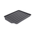 Copco Large Black Drain Board Fits Under Any Large Dish Rack to Catch Water or for Larger Pots Alone, Angled Base Allows for Self Draining with Raised Ribs to Prevent Water from Puddling