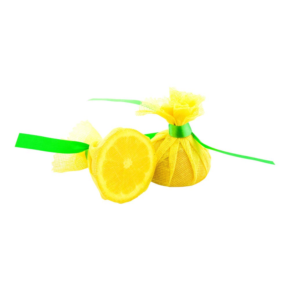 Restaurantware Lemon Juice Strainer - 100 Count - Cotton Mesh with Yellow Design - Disposable Pulp Catcher and Compostable Filter - Ideal for Eco-Friendly Kitchen Use