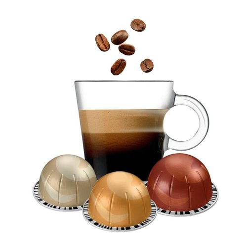 Coffee Capsules by [Brand Name] - 30 Count Variety Pack | Vanilla, Caramel & Hazelnut Flavors
