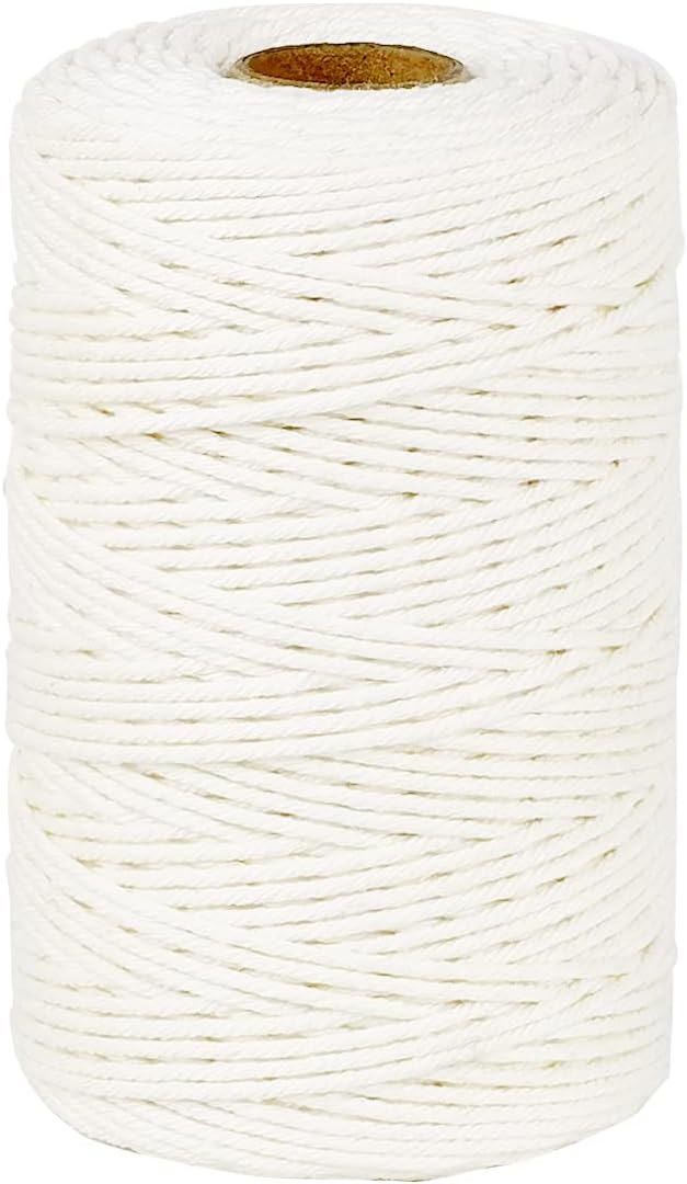 PerkHomy Cotton Butcher's Twine - 500 Feet | Food Safe 2mm String for Cooking, Crafts & Gardening