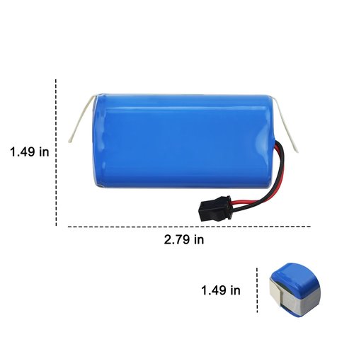 14.4V Replacement Battery for Ionvac SmartClean 2000, Robovac 7687 7688 V4 7997 Coredy R750-1600Pa, X586 X500 Simum 7 T8 V300 Robot Vacuum Battery for ionvac Replacement parts SUN-INTE-172 2600mAh