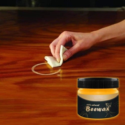 WenFeng Wood Seasoning Beeswax,Beeswax Furniture Polish,Natural Traditional Beeswax Polish Wood Furniture Cleaner for Doors,Tables,Chairs and Floors(2 Pack)