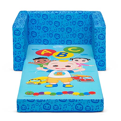 Delta Children CoComelon Cozee Flip-Out Chair - 2-in-1 Convertible Sofa to Lounger for Kids